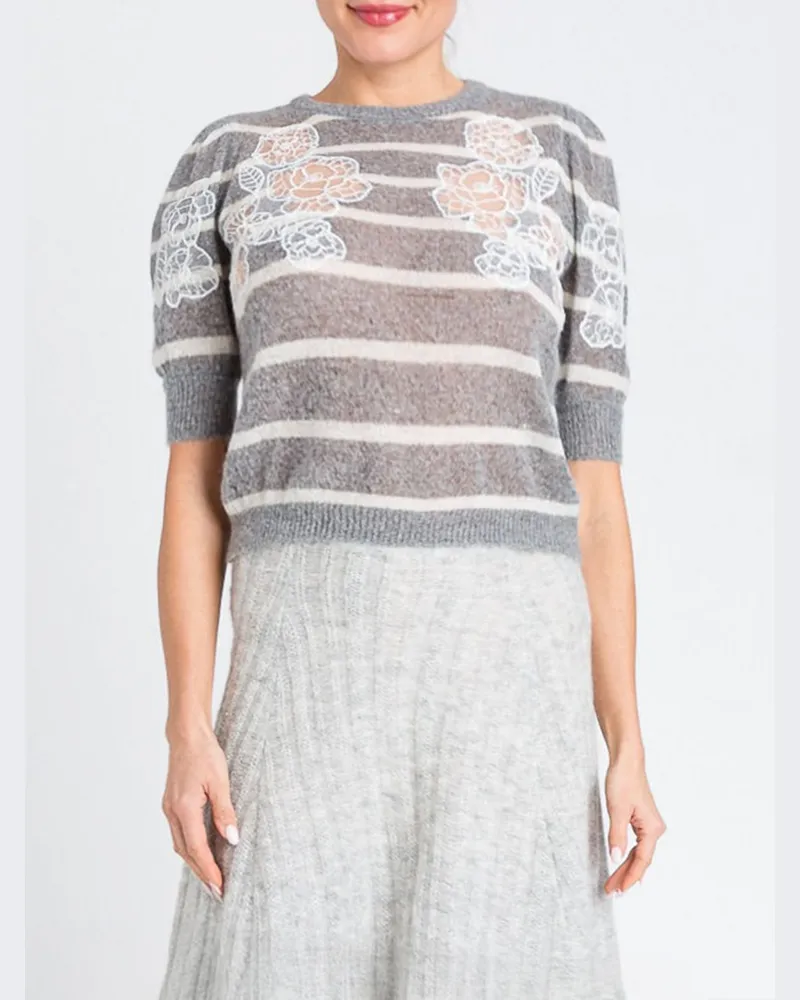 Twin-Set Top damen Grau