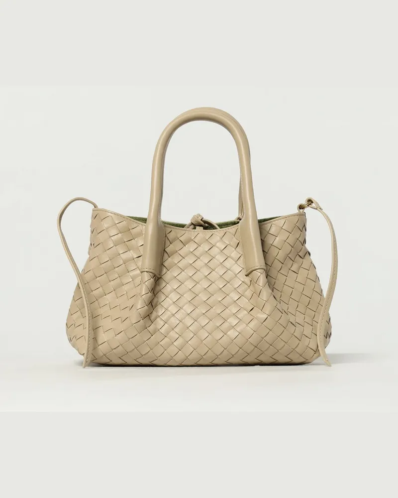 Bottega Veneta Schultertasche damen Ecru