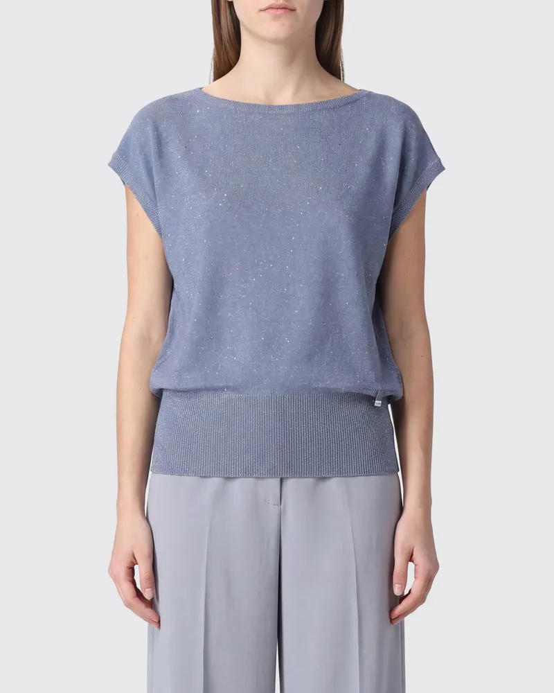 Herno T-shirt damen Hellblau