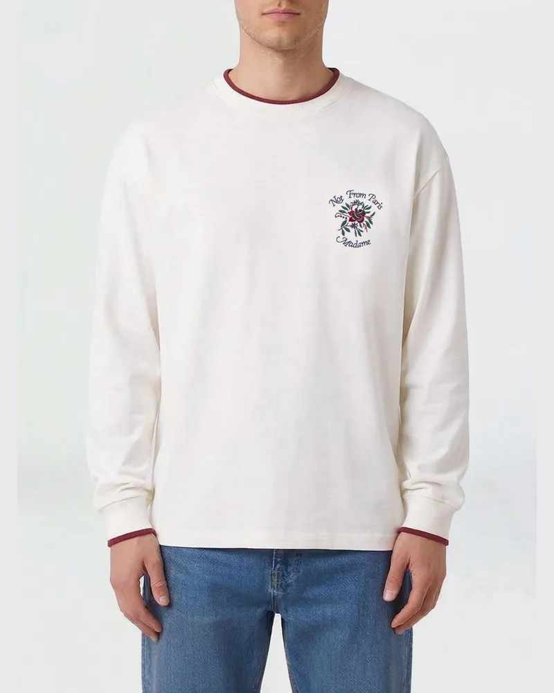 Drôle de Monsieur Sweatshirt herren Weiß