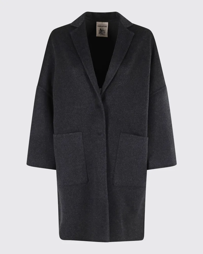 Semicouture Mantel damen Charcoal