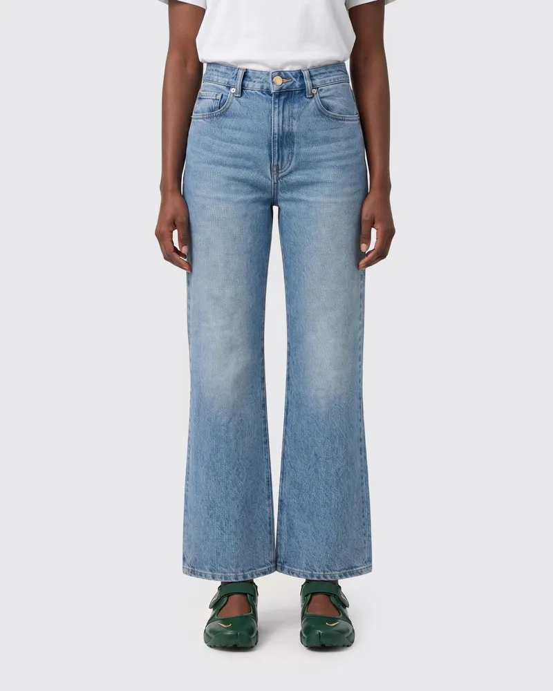 Ganni Flared Jeans aus Baumwolldenim Denim
