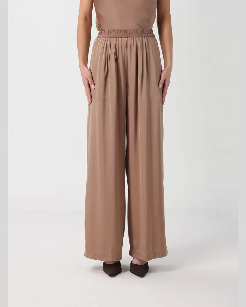 forte_forte Hose damen Wallnuss