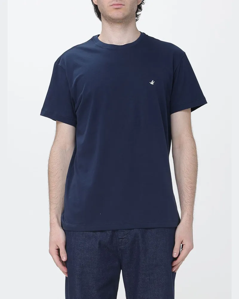 Brooksfield Pima-Baumwoll-T-Shirt Navy