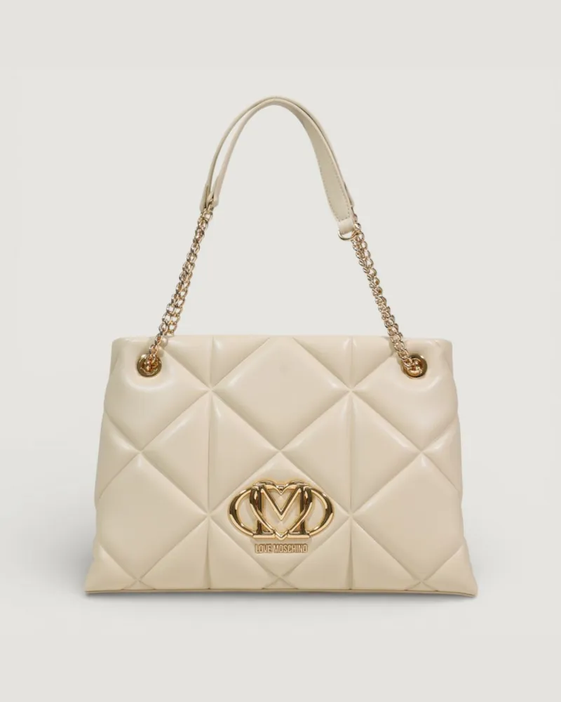 Moschino Schultertasche damen Cream