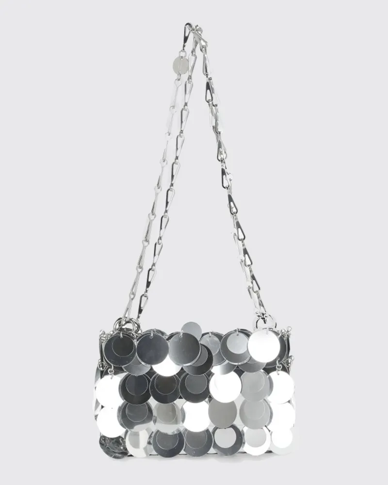 Paco Rabanne Schultertasche damen Silber