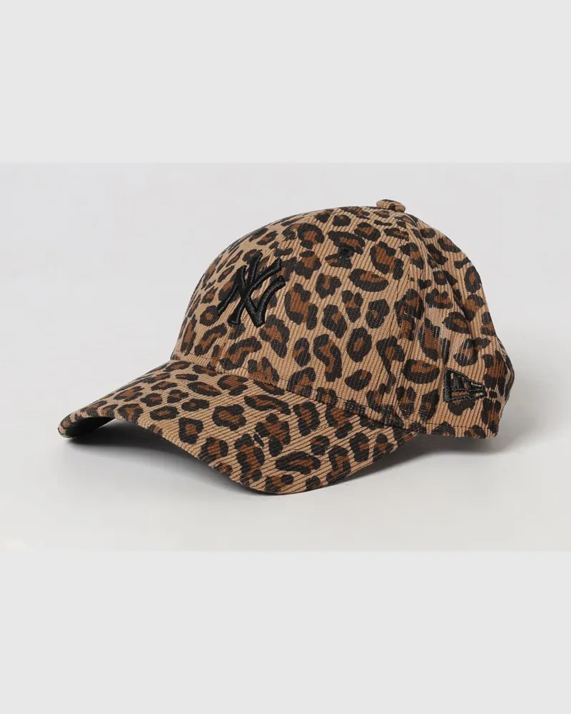 New Era 9Forty NY Yankees Cord-Cap mit Animal-Print für Mädchen Braun