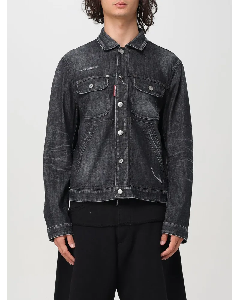Dsquared2 Mantel herren Schwarz