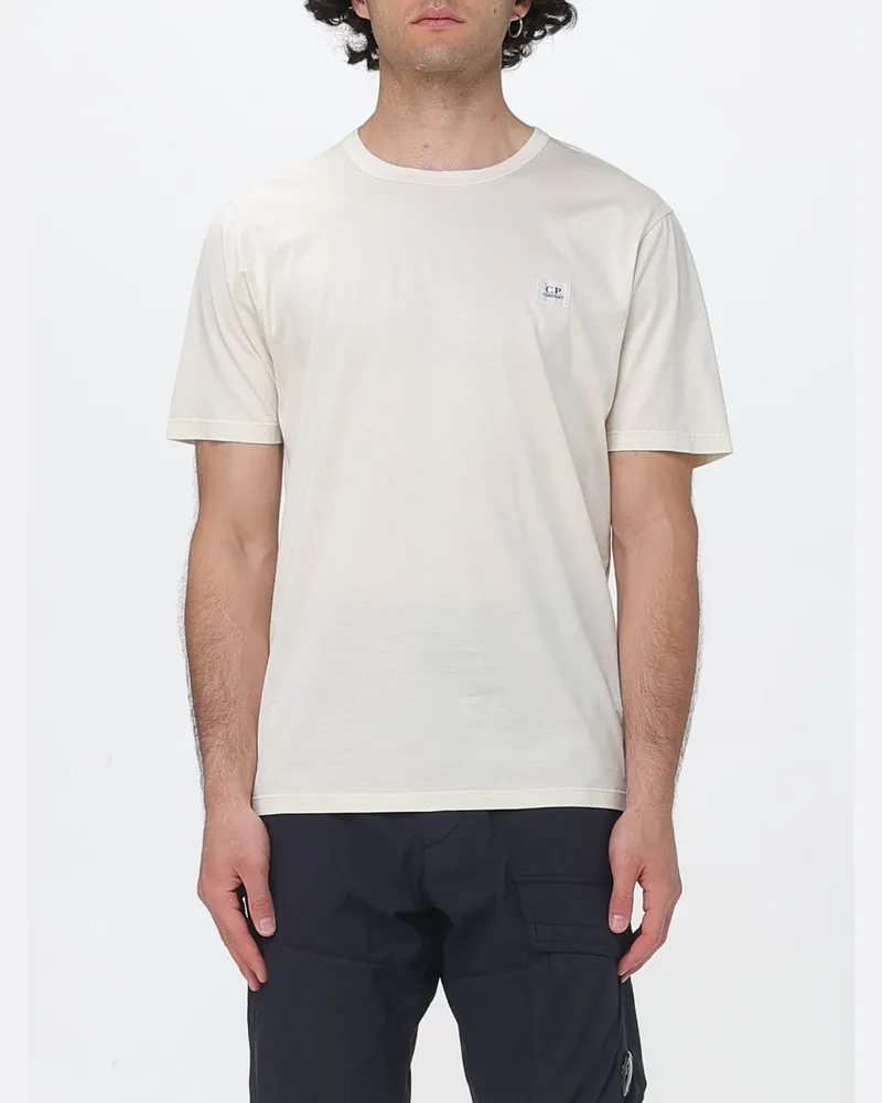 C.P. Company Baumwoll-T-Shirt mit Logo Grau