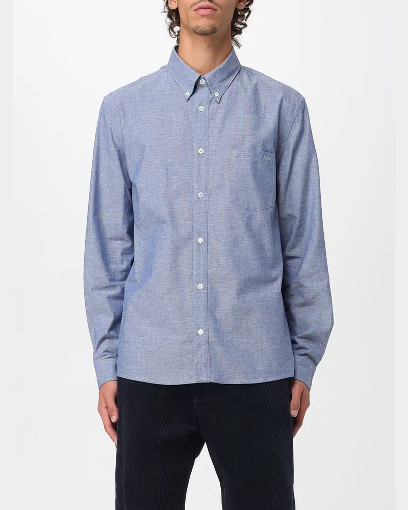 A.P.C. Hemd herren Indigo