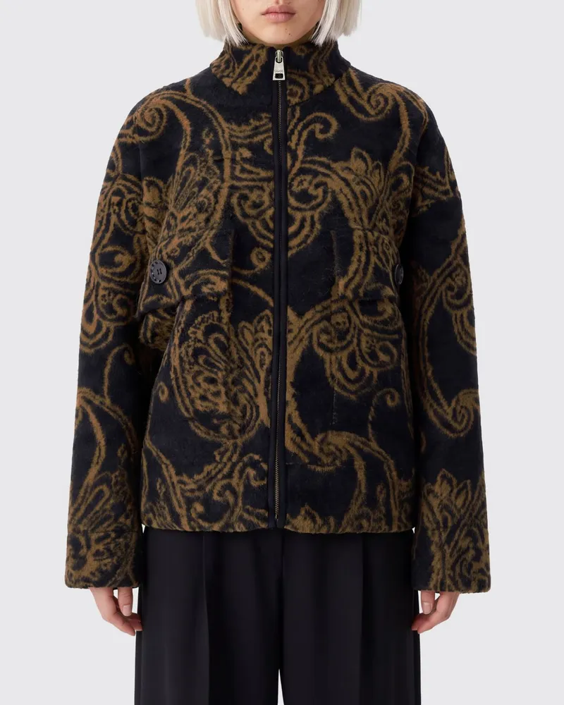 Liu Jo Bomberjacke aus Wollmischung mit Paisley-Print und lockerer Passform Bunt