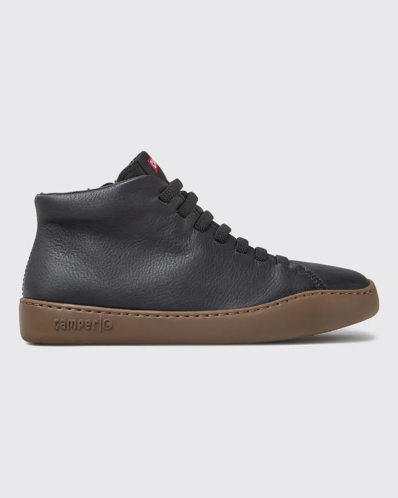 Camper Peu Touring High-Top-Sneaker aus Kalbsleder im Slip-On-Design Schwarz