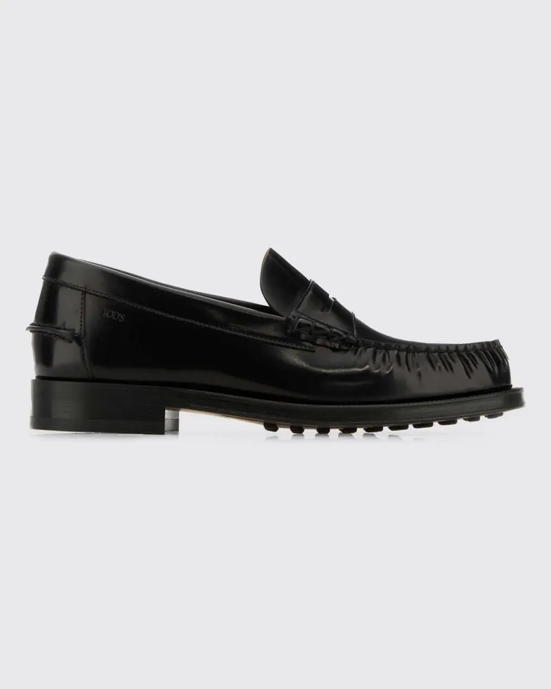 TOD'S Mokassins aus gebürstetem Leder Schwarz