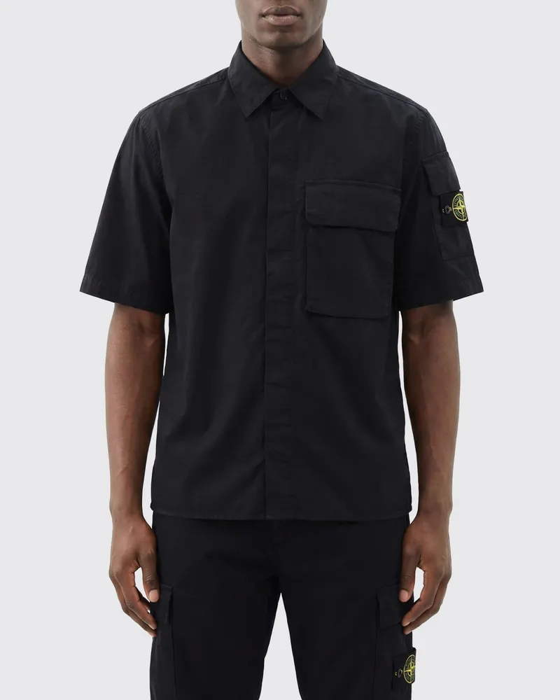 Stone Island Hemd herren Schwarz