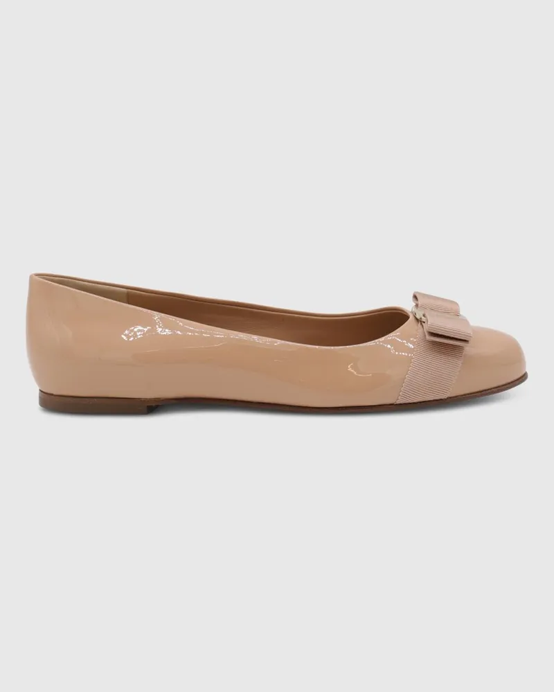 Ferragamo Ballerinas damen Weinrot