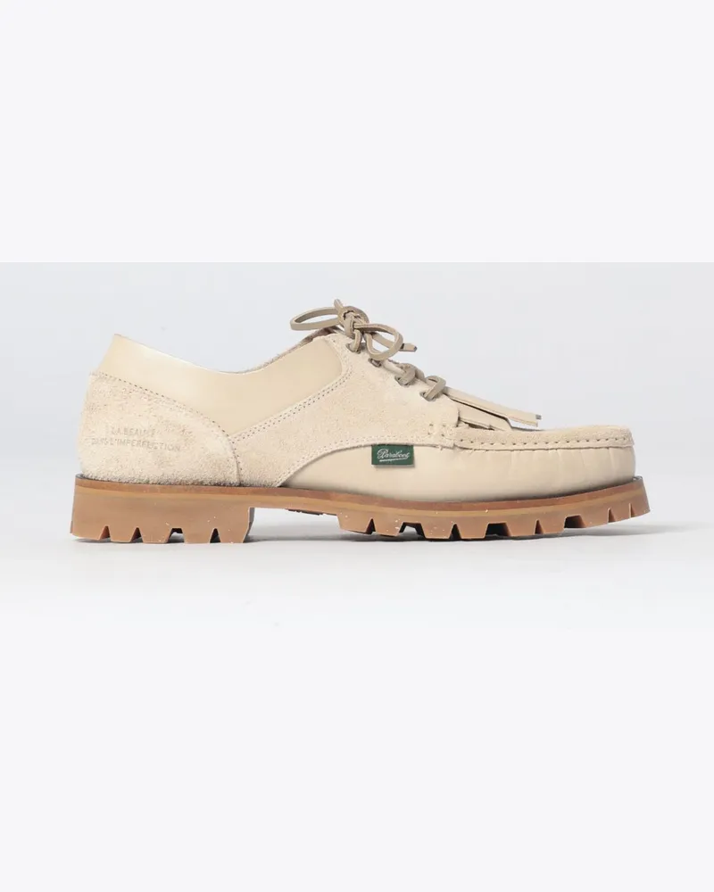 Paraboot Derby-Schuhe Thiers aus Veloursleder mit Fransen aus einer Kollaboration Sand