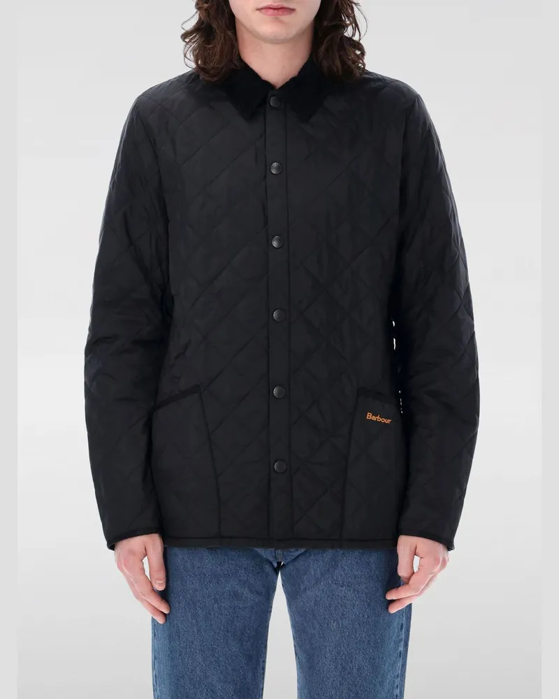 Barbour Gesteppte Nylonjacke Schwarz