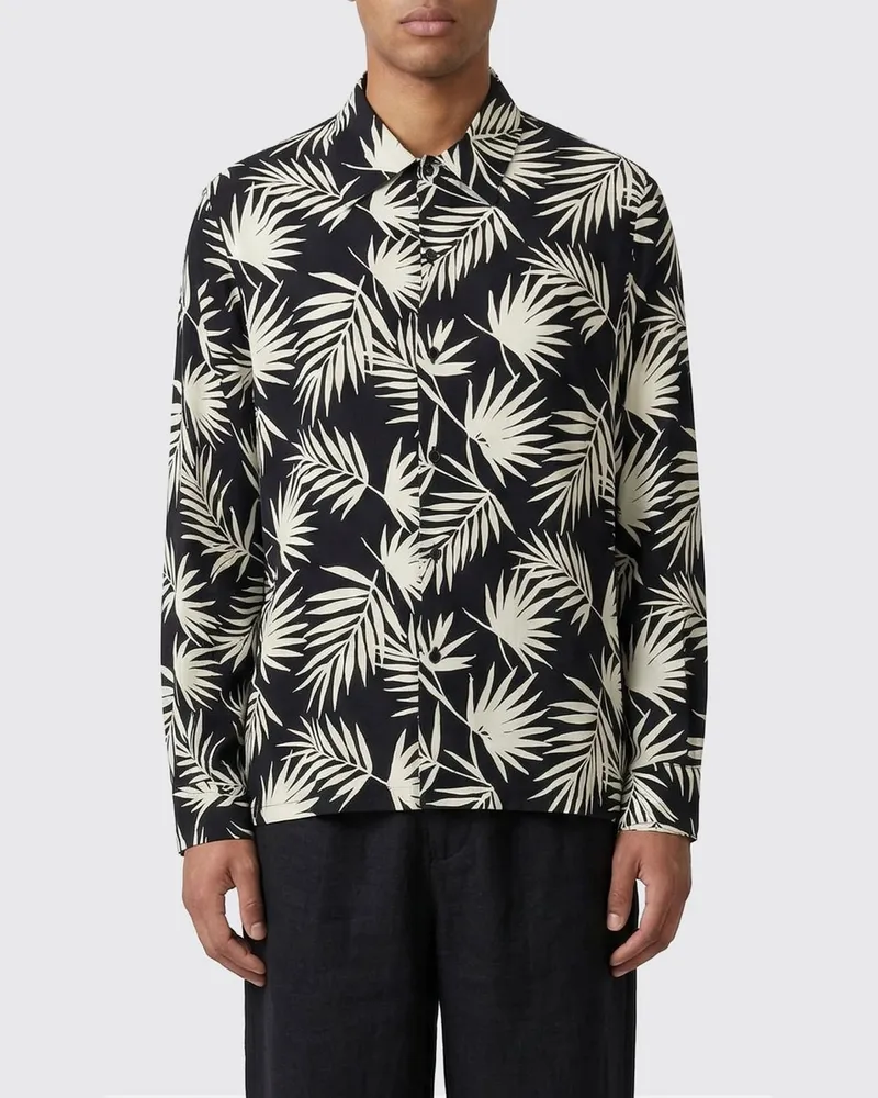 Laneus Hemd herren Schwarz