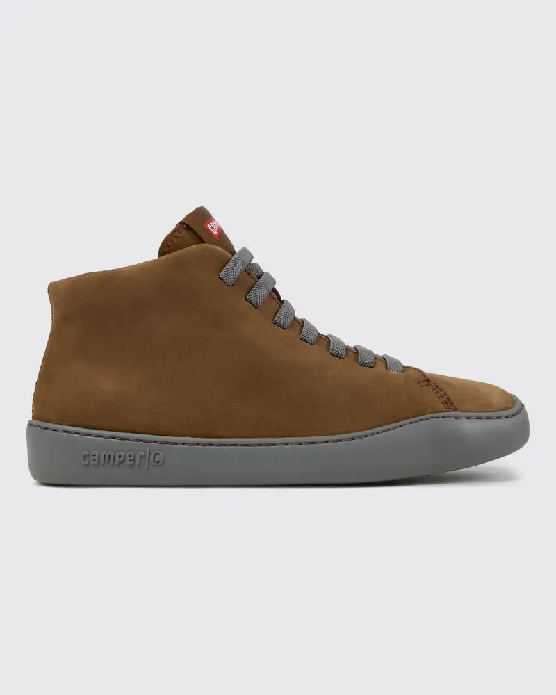 Camper Peu Touring Mid-Top Slip-On-Sneaker aus Nubukleder Braun