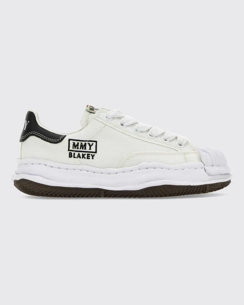 MIHARAYASUHIRO Blakey OG Low-Top-Canvas-Sneaker mit Shell-Toe-Kappe Weiß