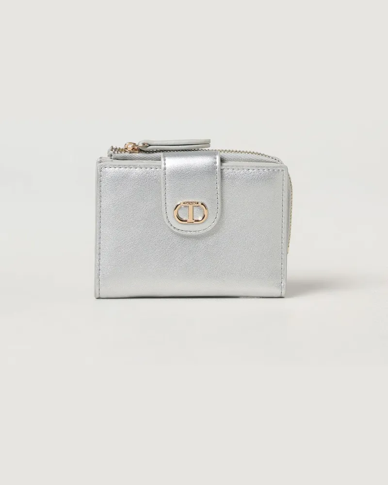 Twin-Set Geldbeutel damen Silber