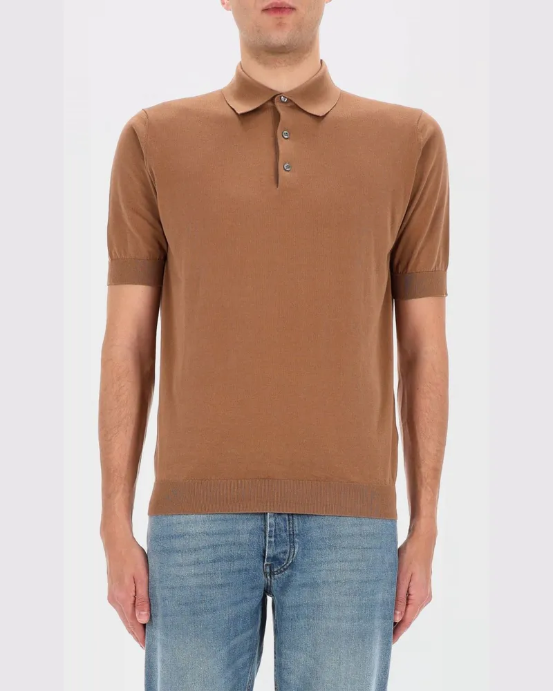 LARDINI Polo herren Braun
