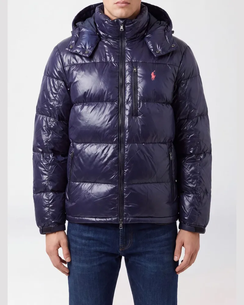 Ralph Lauren Gesteppte Gorham Daunenjacke mit Kapuze von aus recyceltem Nylon Schwarz