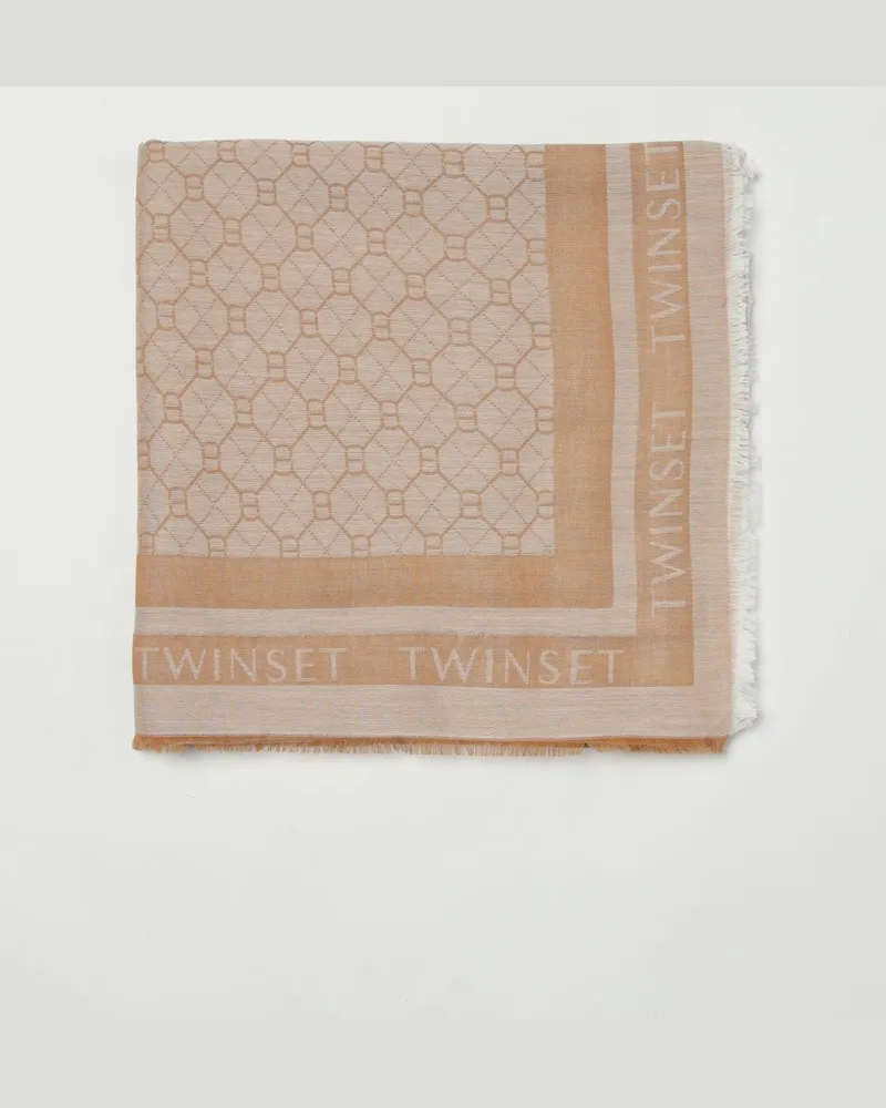 Twin-Set Schal damen Camel