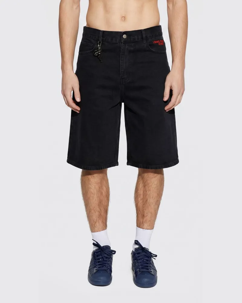 Carne Bollente Shorts aus Bio-Denim Schwarz