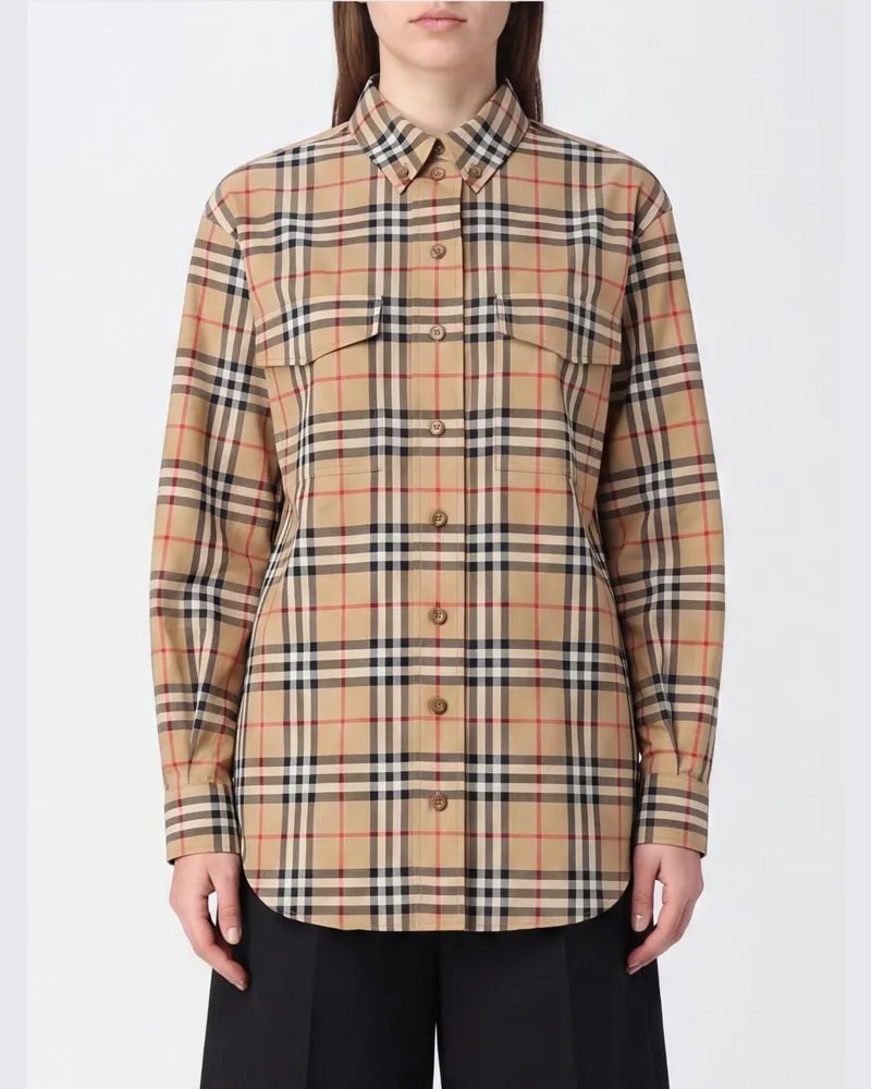 Burberry Hemdbluse damen Beige