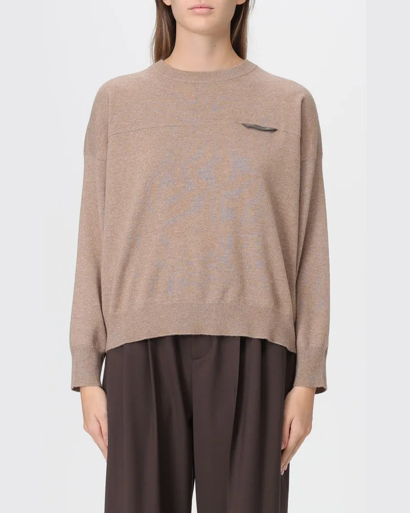Brunello Cucinelli Pullover damen Braun