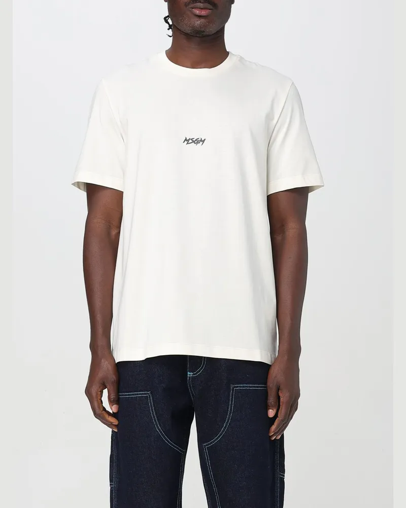 MSGM T-shirt herren Weiss