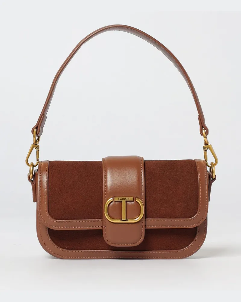 Twin-Set Schultertasche damen Kakao