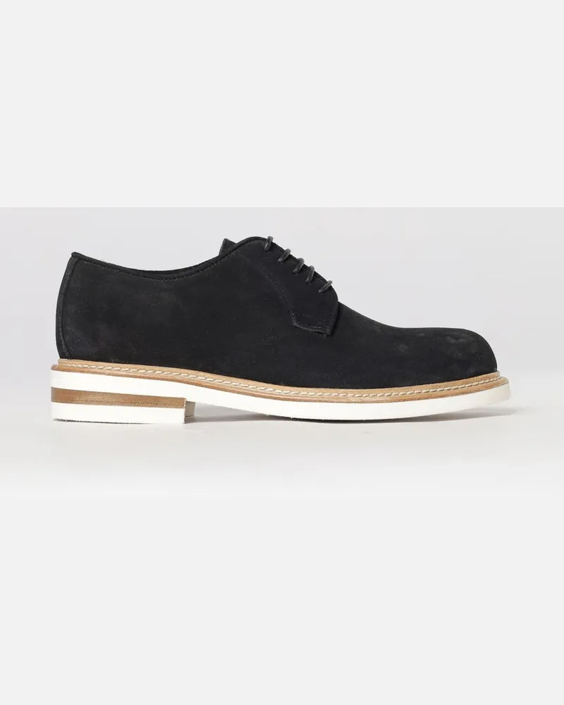 Corneliani Wildleder-Derby Blau