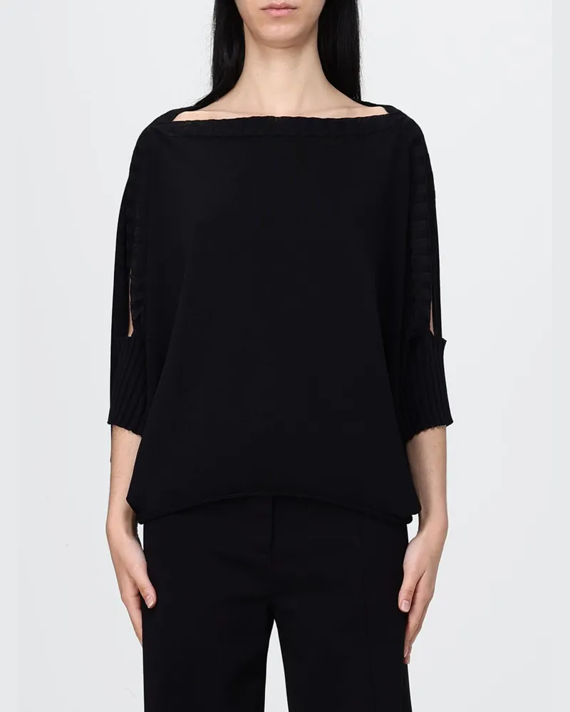 Liviana Conti Viskosepullover Schwarz
