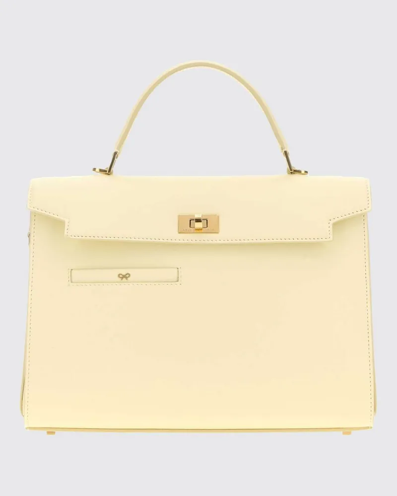 Anya Hindmarch Mortimer Henkeltasche aus Kalbsleder mit oberem Griff Butter