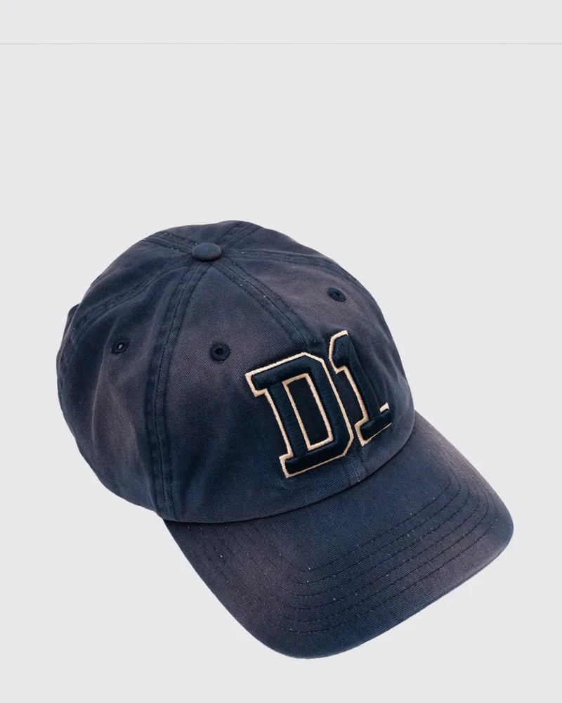 D1 Milano Baumwoll Baseballkappe mit Logo Navy