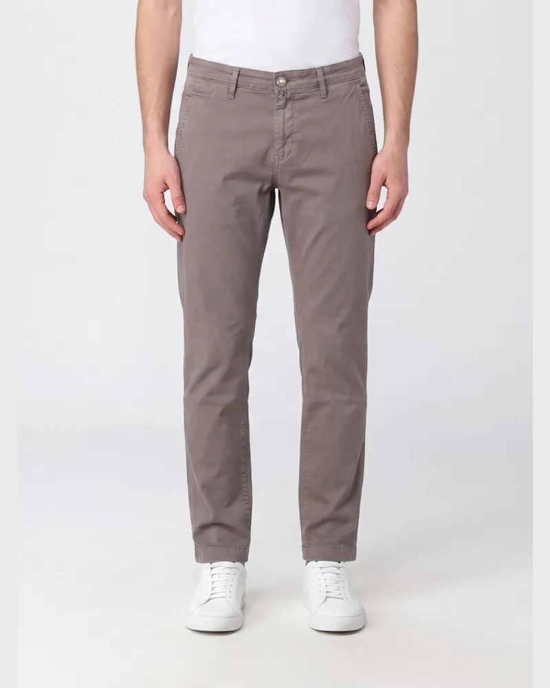 Jacob Cohën Slim-Fit Chino-Hose aus Baumwolle mit schrägen Eingrifftaschen Grau