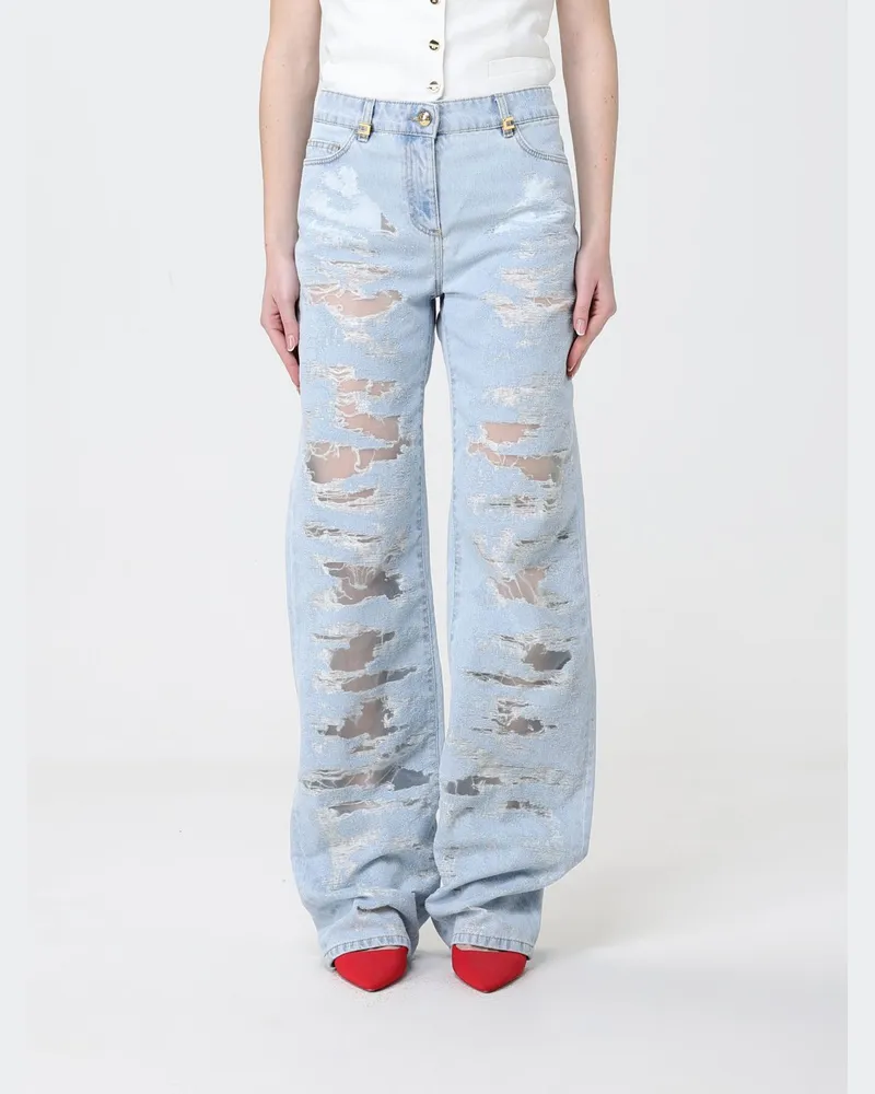 Elisabetta Franchi Jeans damen Hellblau