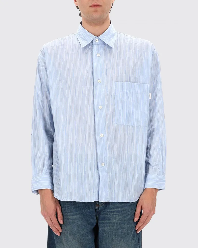 Amish Baumwollhemd Hellblau