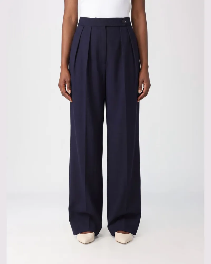 Dries van Noten Maßgeschneiderte Hose aus Wolle Violett