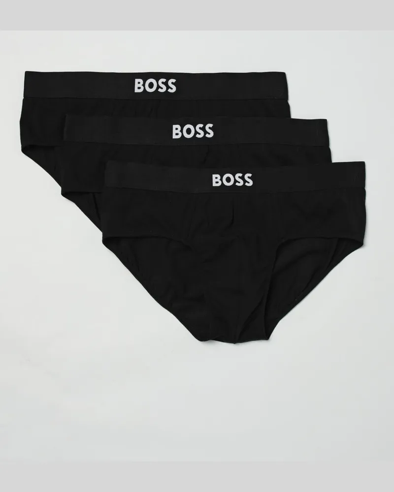 HUGO BOSS 3er-Set Stretch-Baumwoll-Slips Schwarz