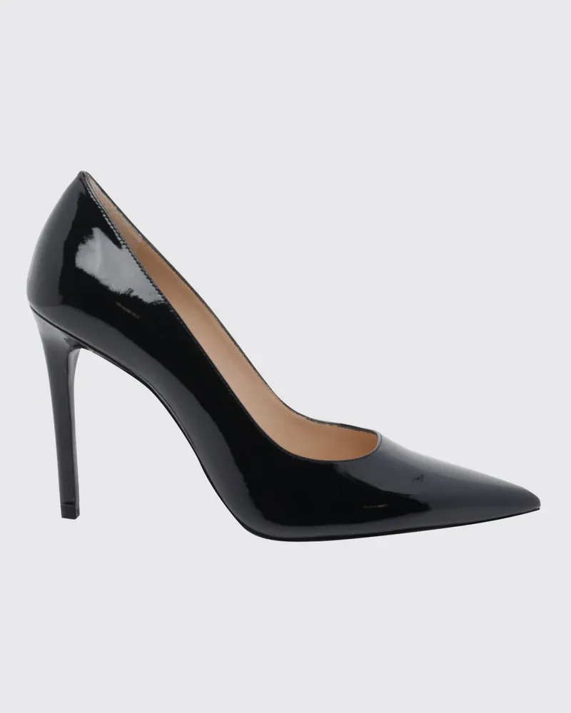 Stuart Weitzman Power Pumps aus Lackleder mit hohem Stilettoabsatz Schwarz
