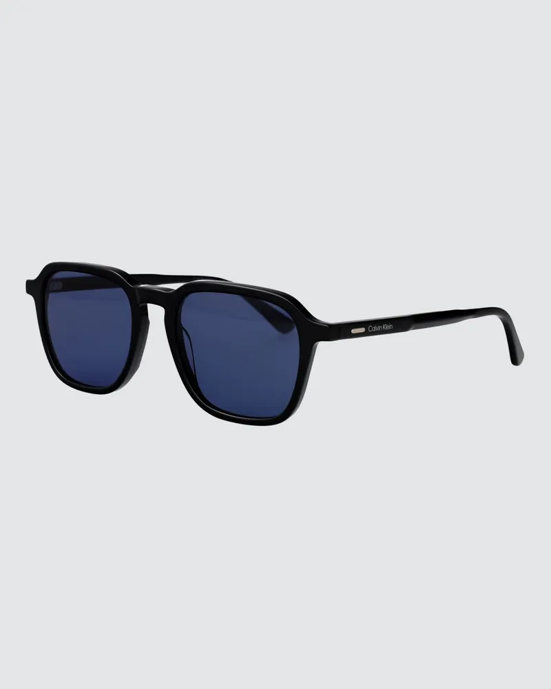 Calvin Klein Aviator-Sonnenbrille aus Acetat mit CR-39-Gläsern Schwarz