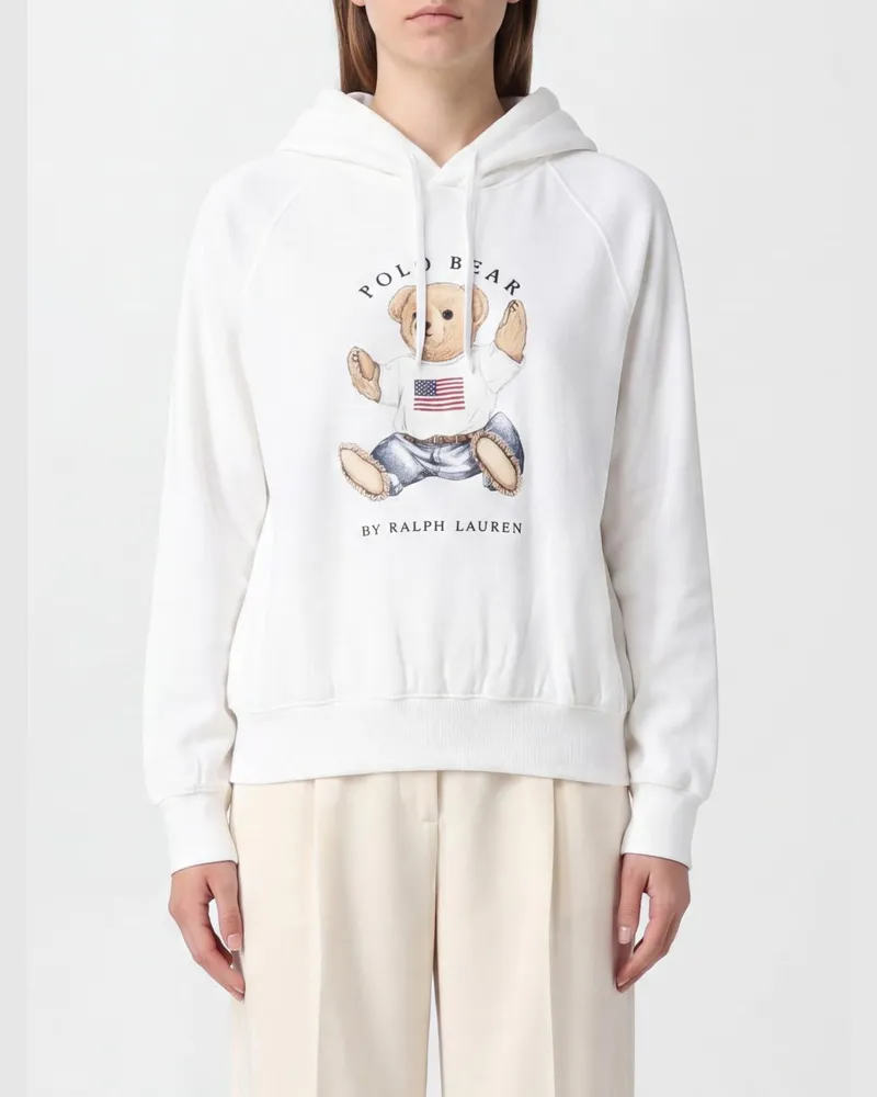 Ralph Lauren Bedruckter Baumwoll-Hoodie Weiß