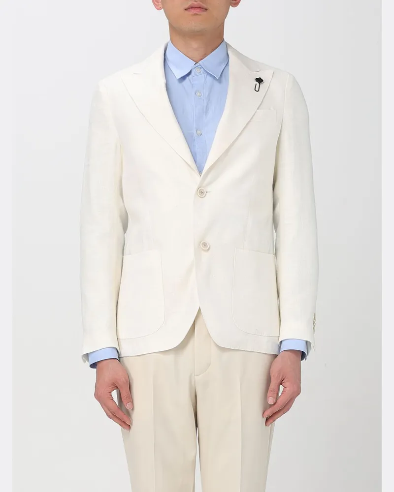 LARDINI Blazer herren Weiß