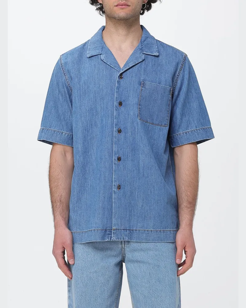 Dries van Noten Hemd herren Blau