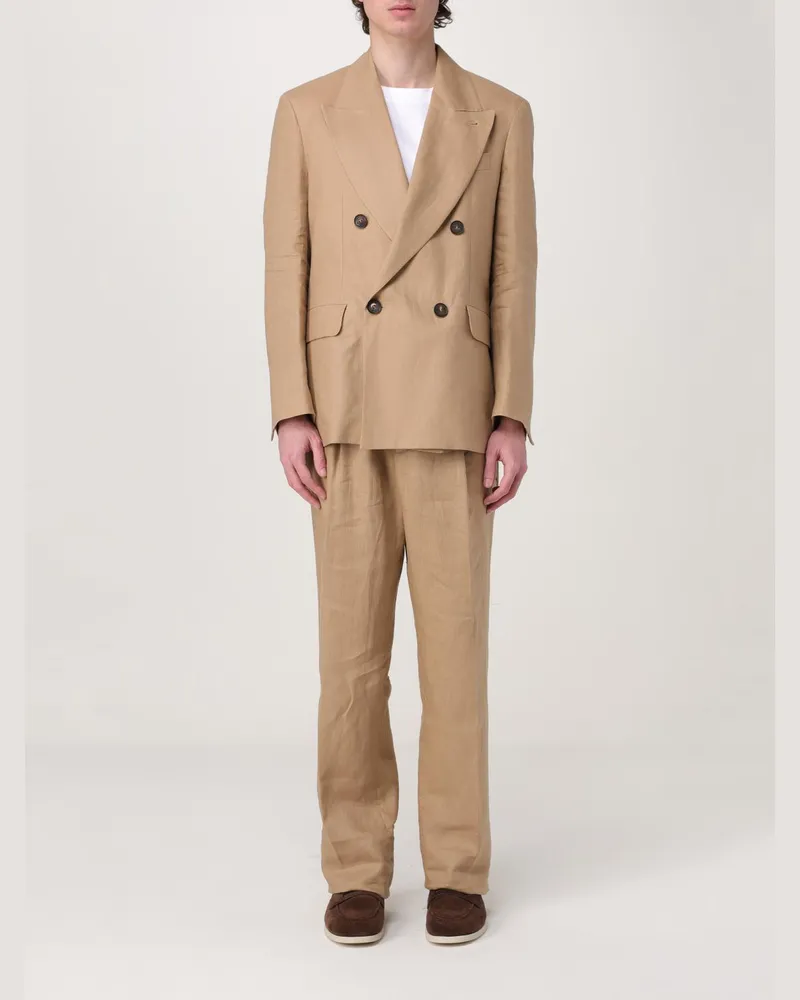 Hevò Anzug herren Camel
