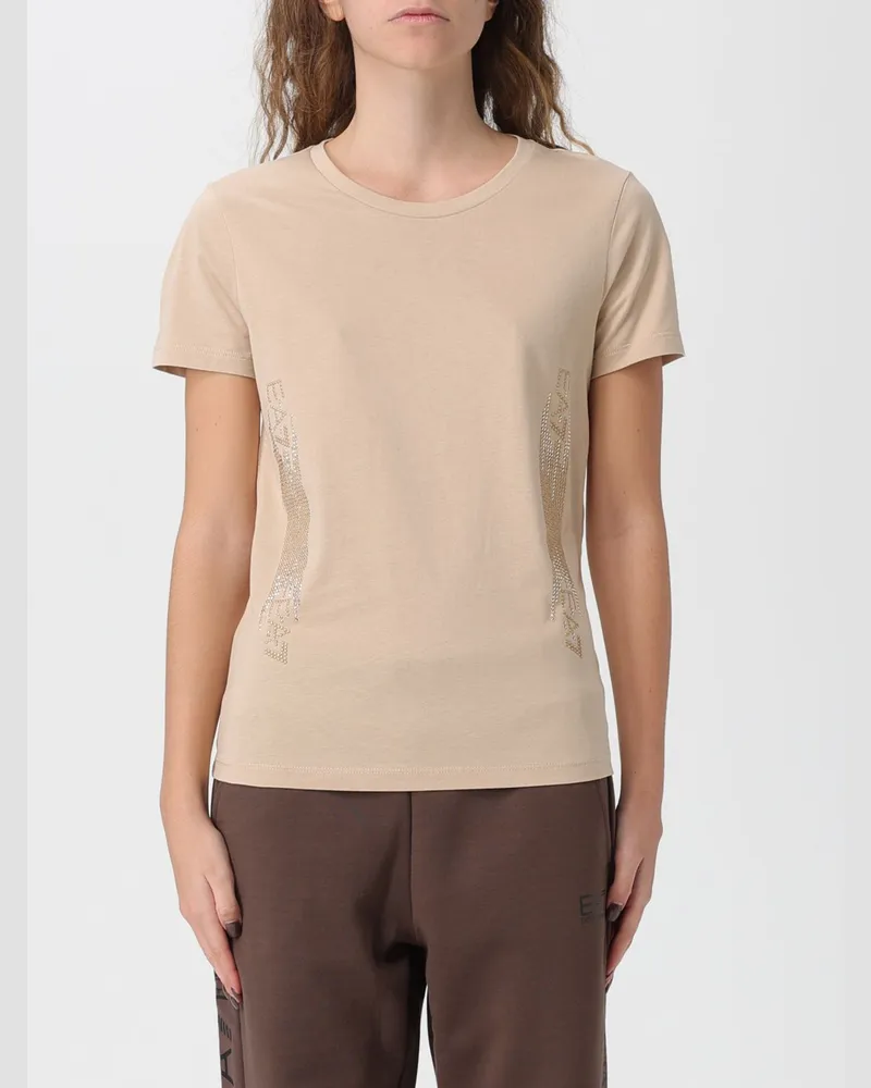EA7 T-shirt damen Beige