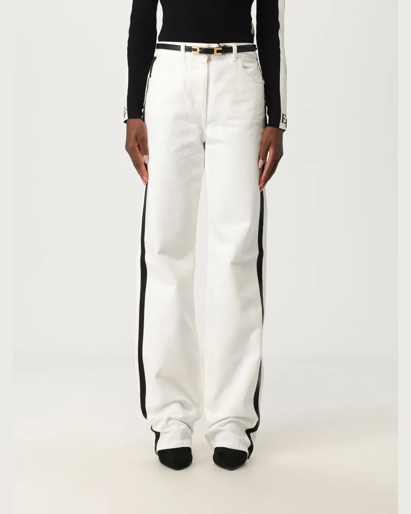 Elisabetta Franchi Jeans damen Weiß